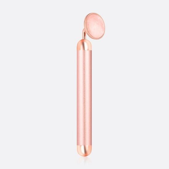 Luxe + Willow PHOENIX Rose Quartz Vibrating Facial Roller - Picture 1 of 7